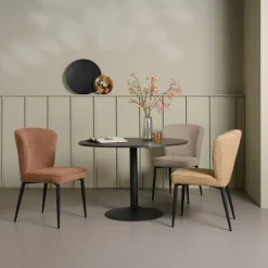 Eettafels< Eettafel Heeze Zwart - Ø 110 cm