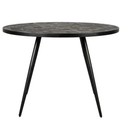 Eettafels< Eettafel Helsinge Zwart - Ø 130 cm