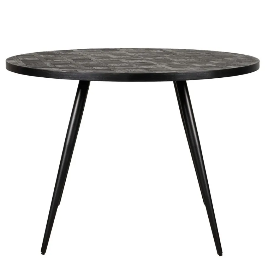 Eettafels< Eettafel Helsinge Zwart - Ø 130 cm