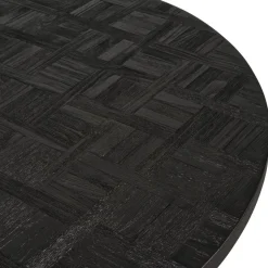 Eettafels< Eettafel Helsinge Zwart - Ø 130 cm