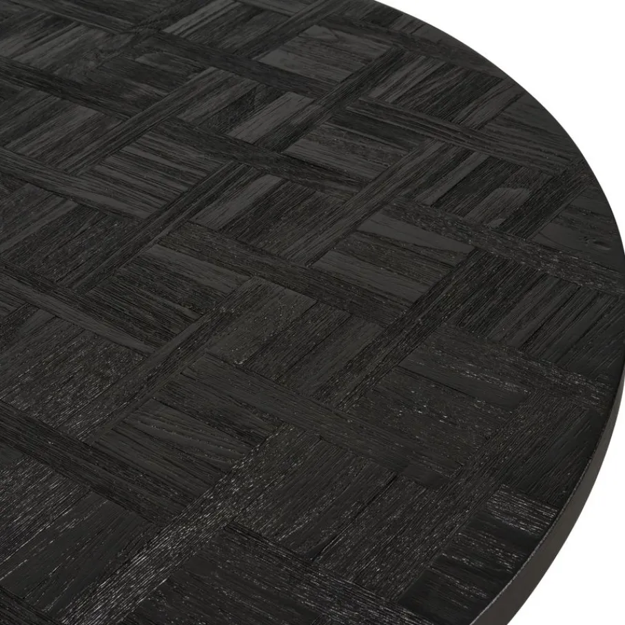 Eettafels< Eettafel Helsinge Zwart - Ø 130 cm