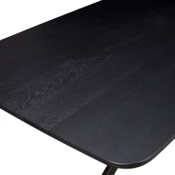 Eettafels< Eettafel Holendrecht Zwart - 200x100 cm