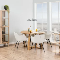 Eettafels< Eettafel Jonna Naturel - Ø 120 cm
