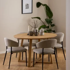 Eettafels< Eettafel Jonna Naturel - Ø 120 cm