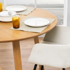 Eettafels< Eettafel Jonna Naturel - Ø 120 cm