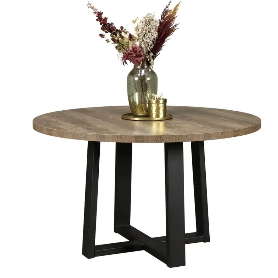 Eettafels< Eettafel Middelburg Bruin - Ø 130 cm