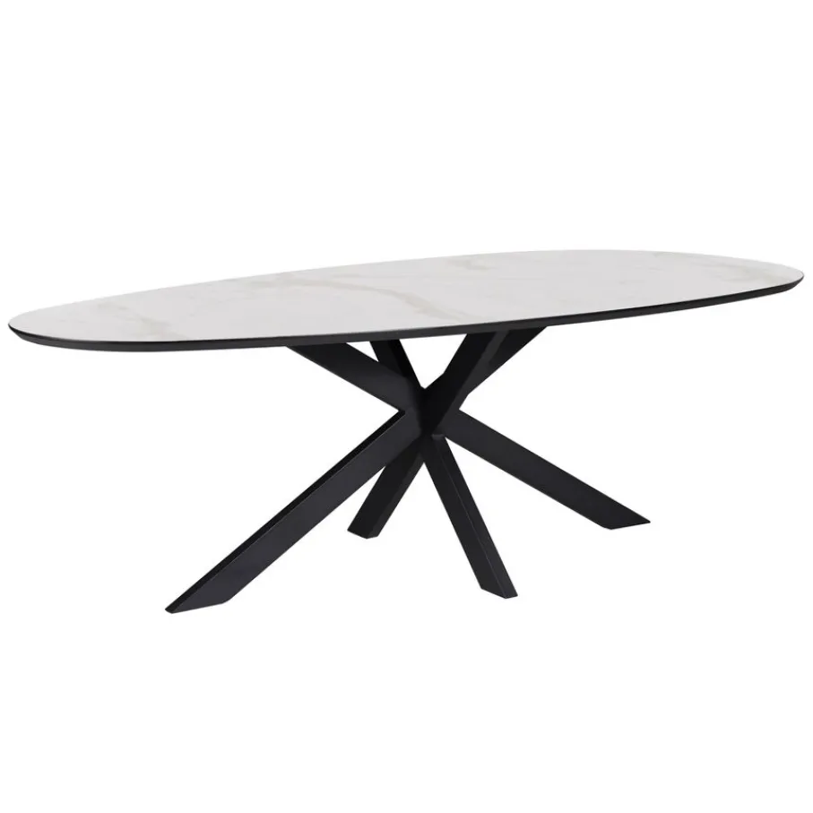 Eettafels< Eettafel Nyborg Wit - 225x115 cm