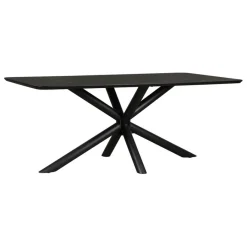 Eettafels< Eettafel Nyborg Zwart - 190x95 cm