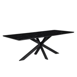 Eettafels< Eettafel Nyborg Zwart - 190x95 cm
