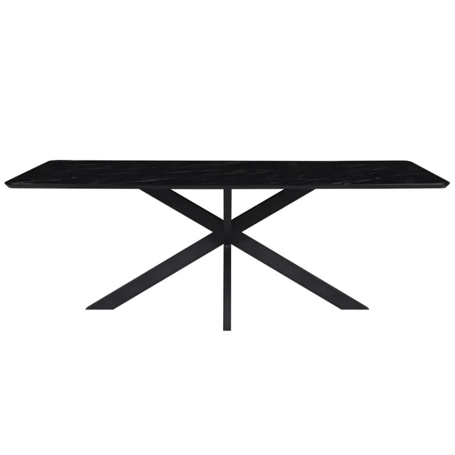 Eettafels< Eettafel Nyborg Zwart - 190x95 cm
