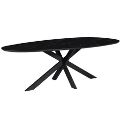 Eettafels< Eettafel Nyborg Zwart - 225x115 cm