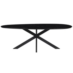 Eettafels< Eettafel Nyborg Zwart - 225x115 cm