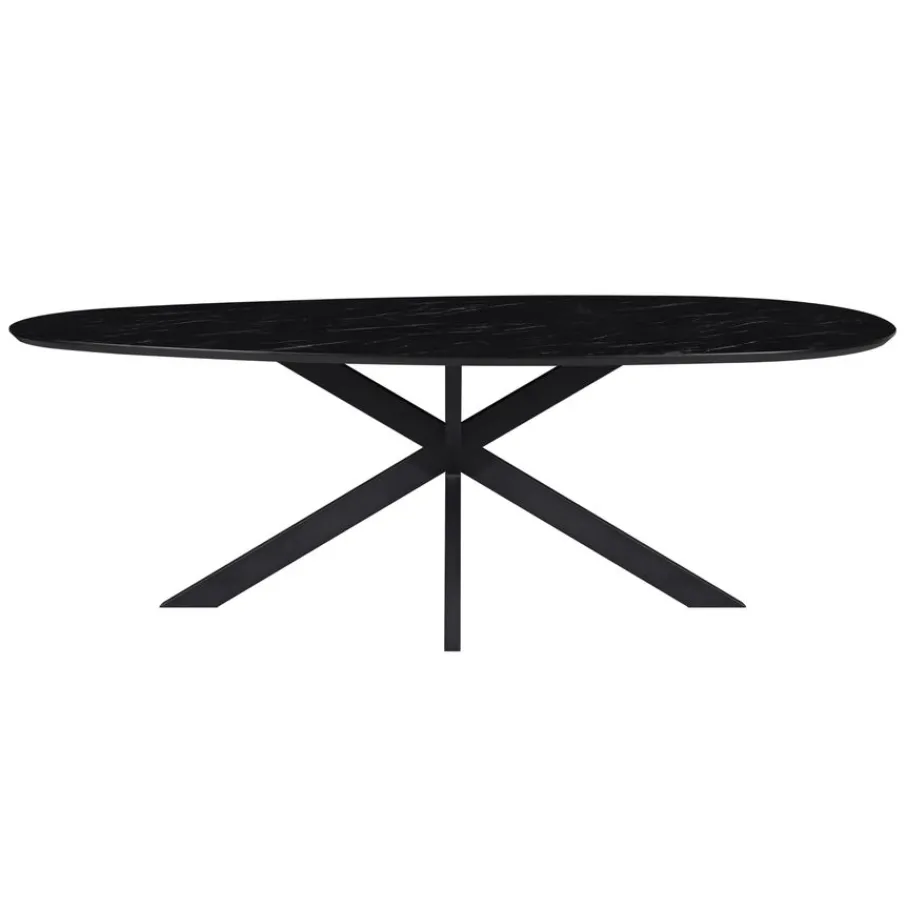 Eettafels< Eettafel Nyborg Zwart - 225x115 cm