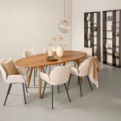 Eettafels< Eettafel Rego Bruin - 220x110 cm