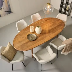 Eettafels< Eettafel Rego Bruin - 240x110 cm