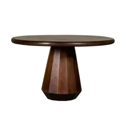 Eettafels< Eettafel Rijsel Walnootbruin - Ø 130 cm