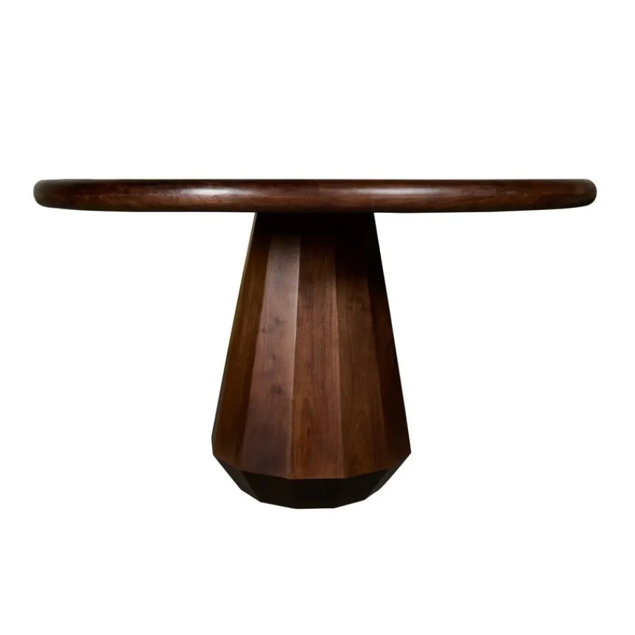 Eettafels< Eettafel Rijsel Walnootbruin - Ø 130 cm