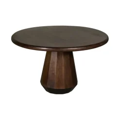 Eettafels< Eettafel Rijsel Walnootbruin - Ø 130 cm