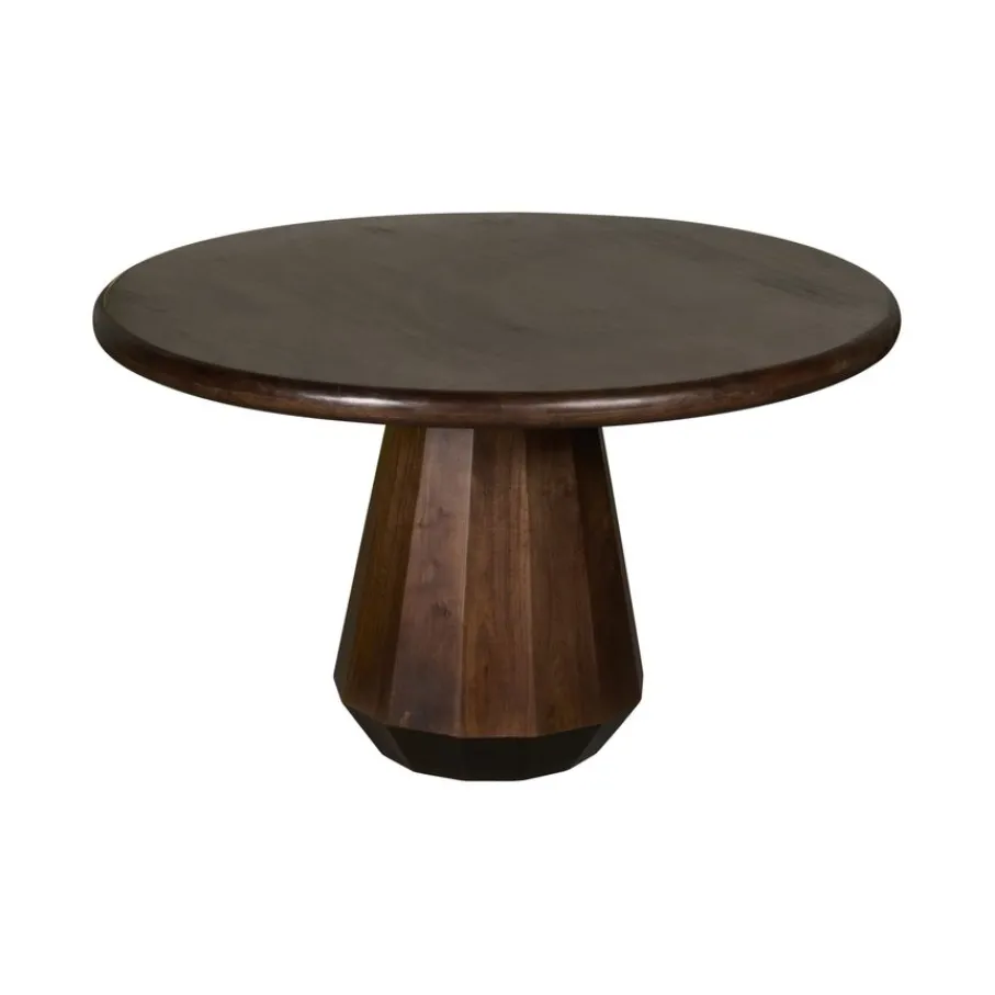 Eettafels< Eettafel Rijsel Walnootbruin - Ø 130 cm