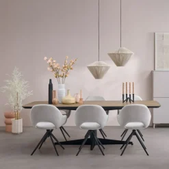Eettafels< Eettafel Stavern Naturel - 240x100 cm