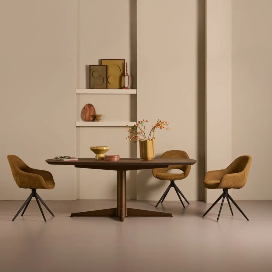 Eettafels< Eettafel Viborg Bruin - 200x100 cm