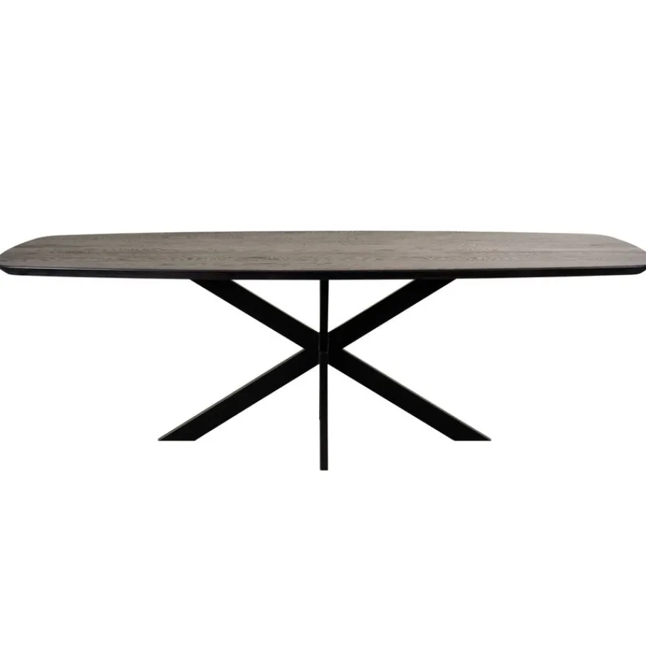 Eettafels< Eettafel Viborg Donkerbruin - 220x100 cm
