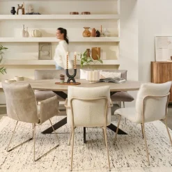 Eettafels< Eettafel Viborg Naturel - 220x110 cm