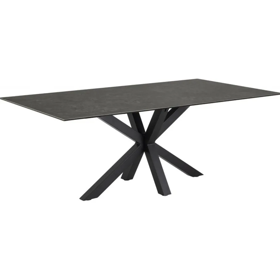 Eettafels< Eettafel Vikten Zwart - 200x100 cm