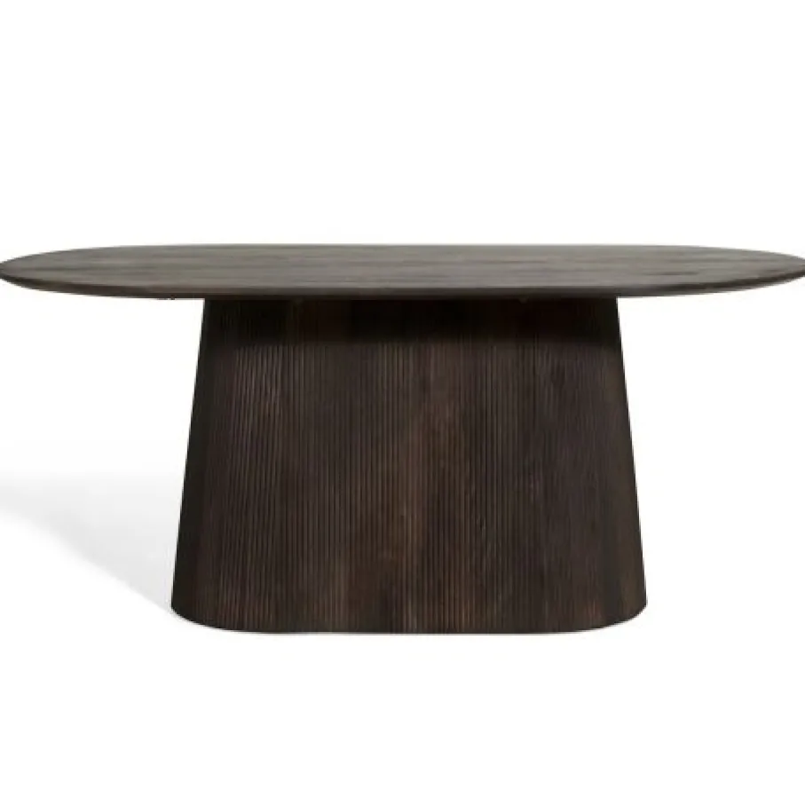 Eettafels< Eettafel Viktor Donkerbruin - 230x110 cm