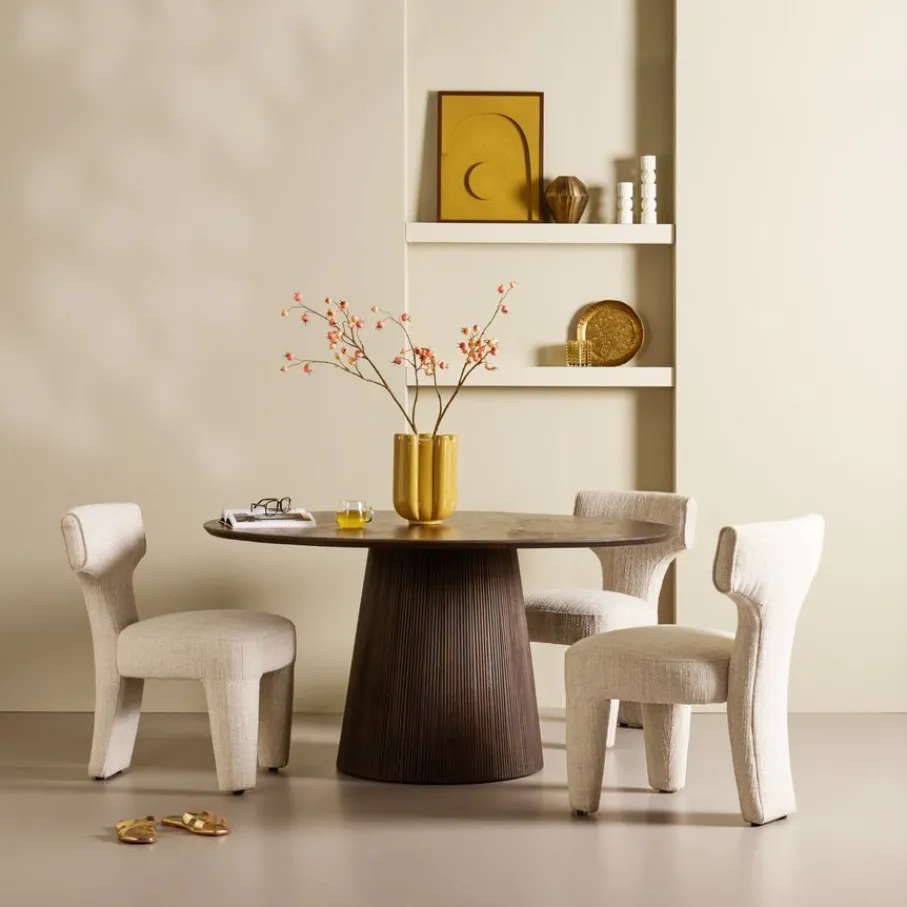 Eettafels< Eettafel Viktor Donkerbruin - Ø 120 cm