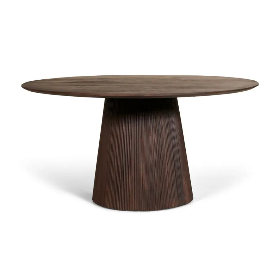 Eettafels< Eettafel Viktor Donkerbruin - Ø 120 cm