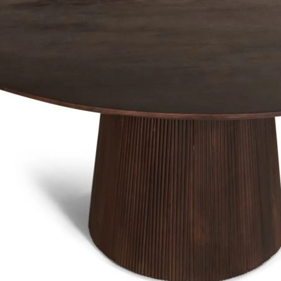 Eettafels< Eettafel Viktor Donkerbruin - Ø 120 cm