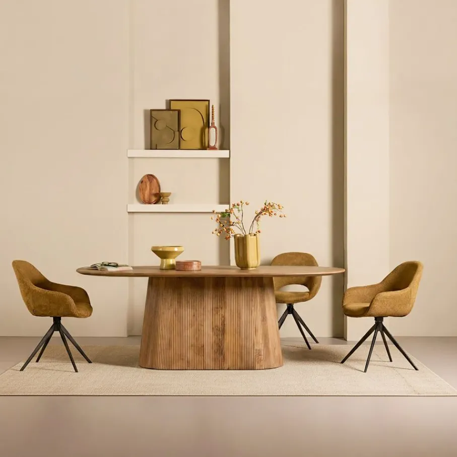 Eettafels< Eettafel Viktor Lichtbruin - 200x100 cm