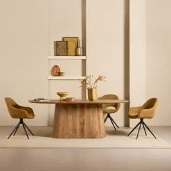 Eettafels< Eettafel Viktor Lichtbruin - 180x100 cm