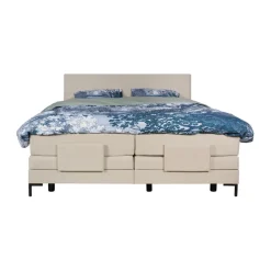 Boxsprings< Elektrische Boxspring Barcelona Naturel - 180x200 cm