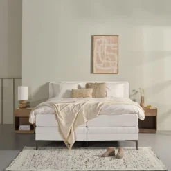 Boxsprings<Cinderella Elektrische Boxspring Crème - 180x210 cm