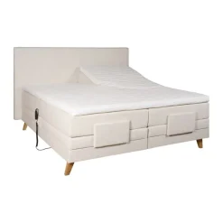 Boxsprings< Elektrische Boxspring Madrid Naturel - 180x200 cm