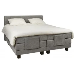 Boxsprings< Elektrische Boxspring Sevilla Grijs - 180x200 cm