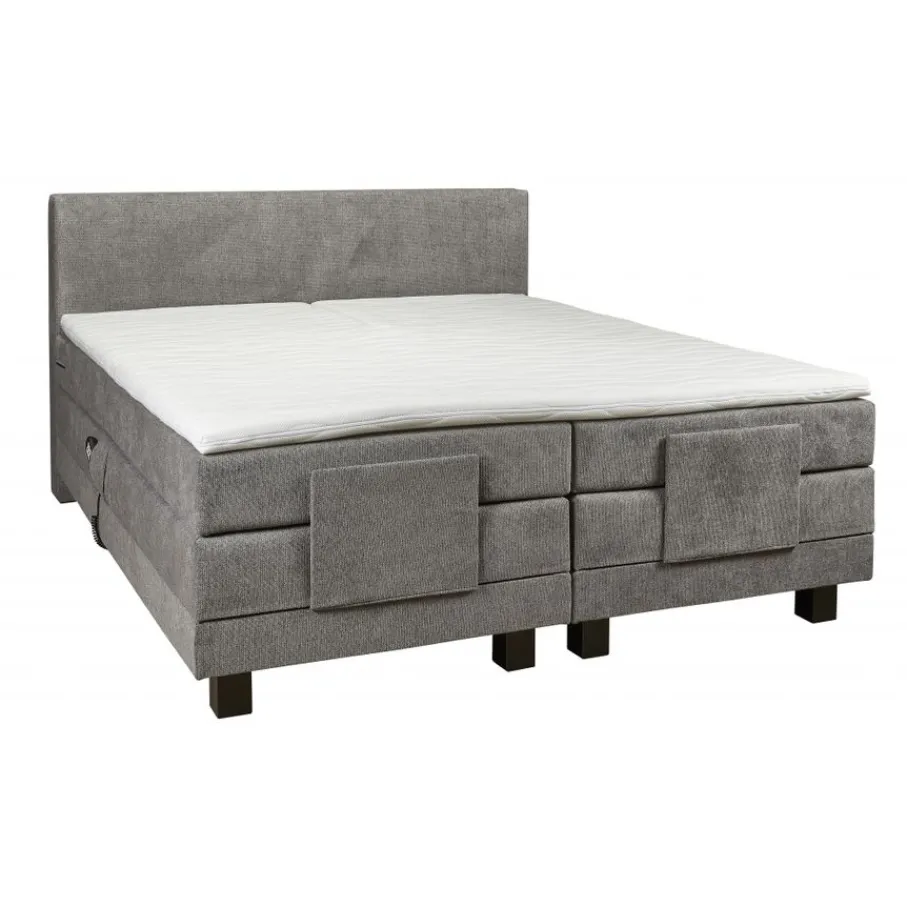 Boxsprings< Elektrische Boxspring Sevilla Grijs - 180x200 cm