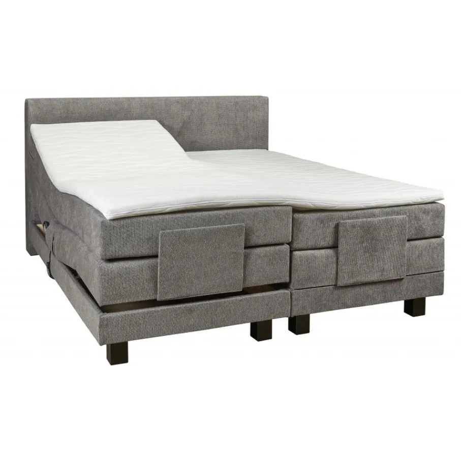 Boxsprings< Elektrische Boxspring Sevilla Grijs - 180x200 cm