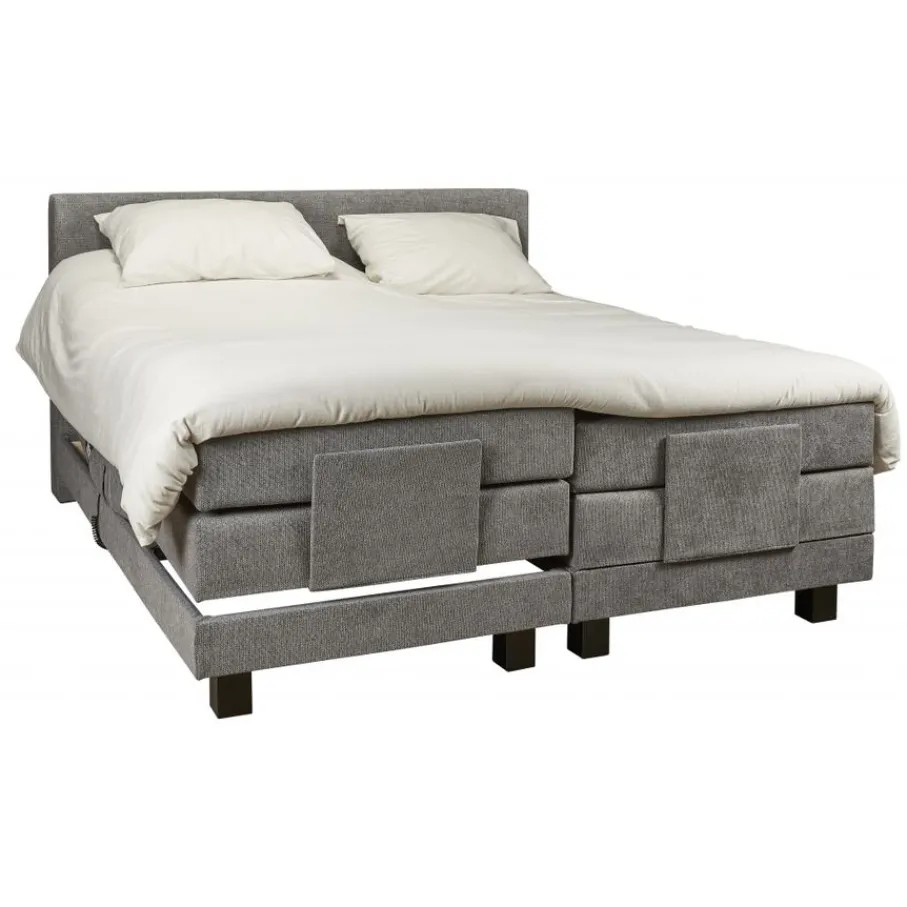 Boxsprings< Elektrische Boxspring Sevilla Grijs - 180x200 cm
