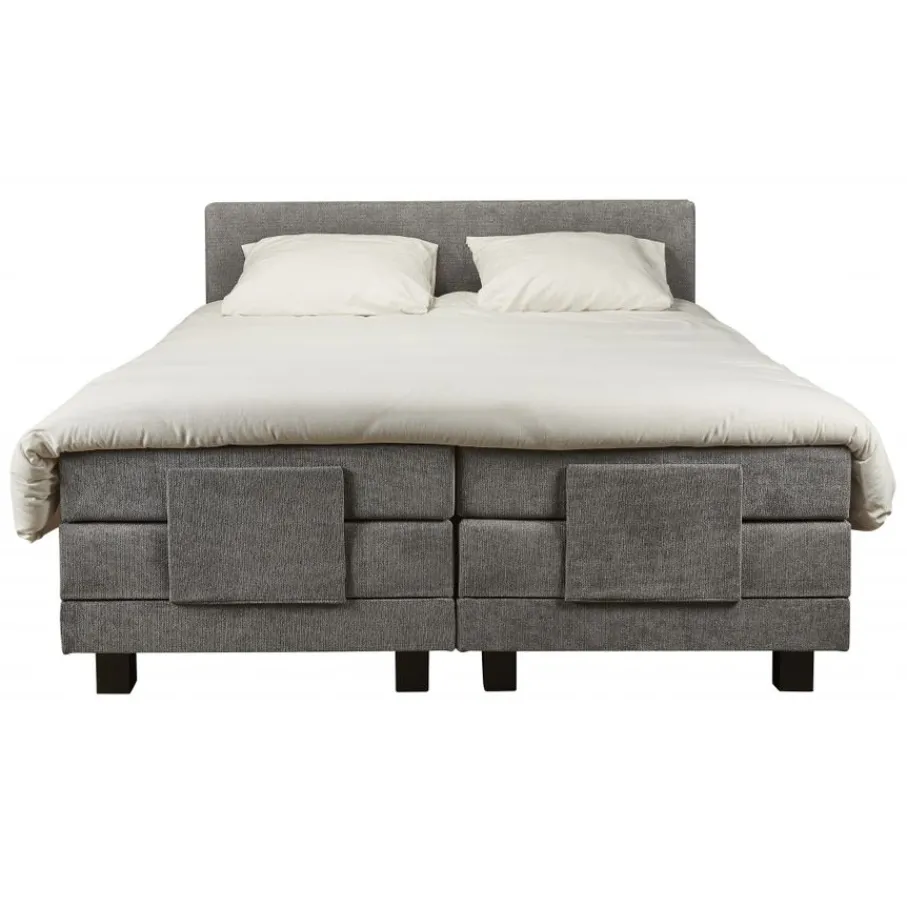 Boxsprings< Elektrische Boxspring Sevilla Grijs - 180x200 cm
