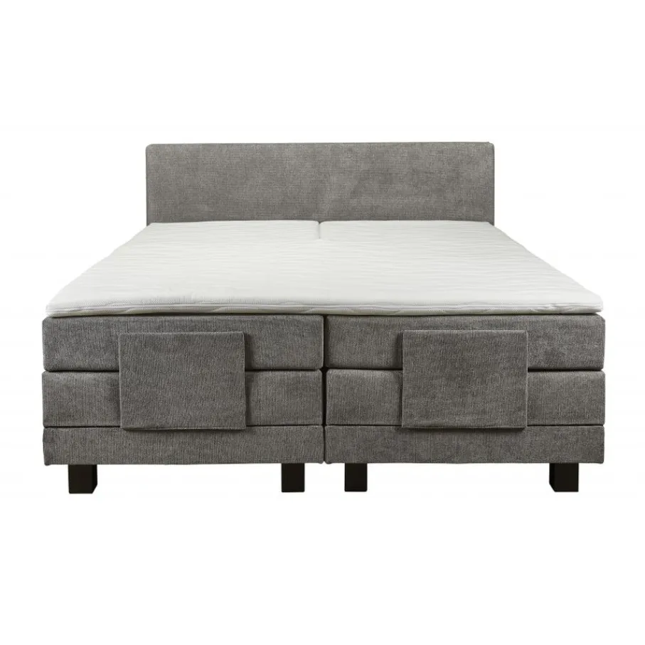 Boxsprings< Elektrische Boxspring Sevilla Grijs - 180x200 cm