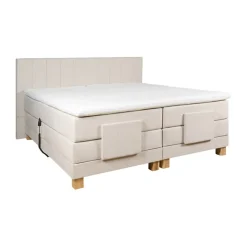 Boxsprings< Elektrische Boxspring Valencia Beige - 180x200 cm