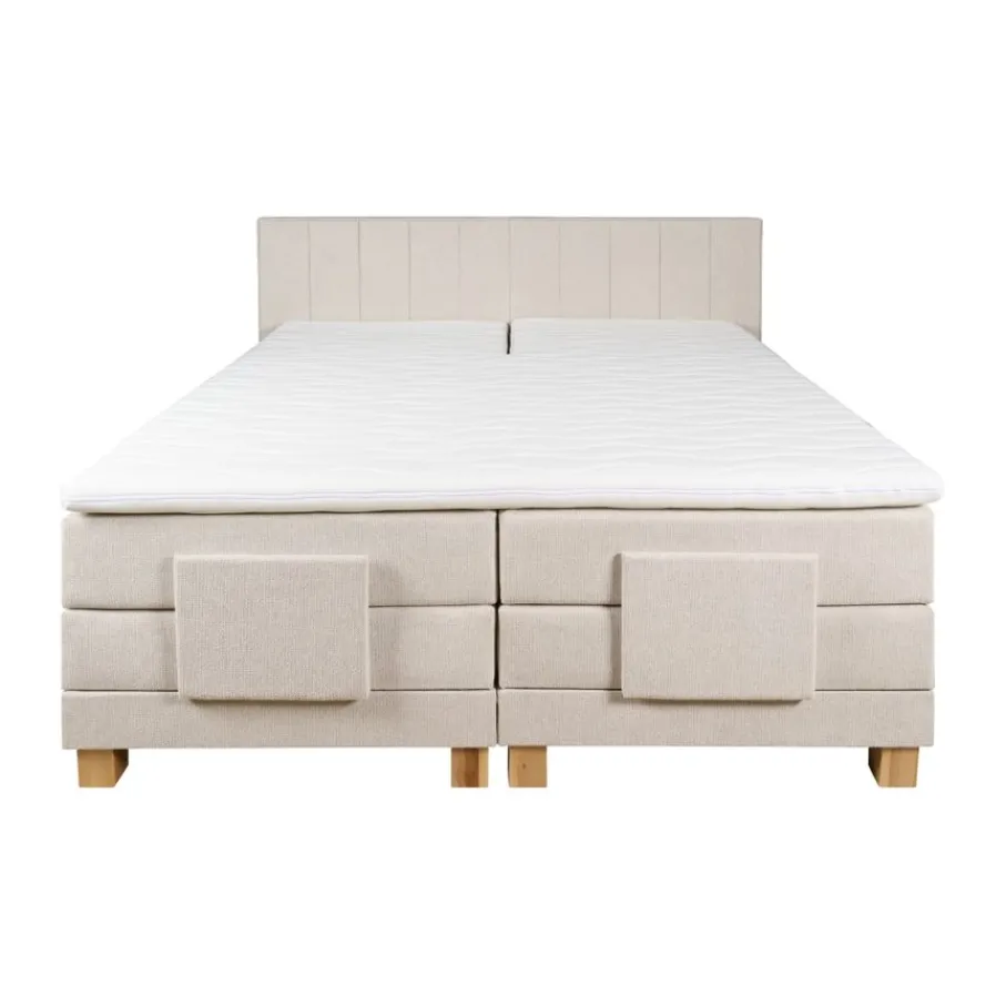 Boxsprings< Elektrische Boxspring Valencia Beige - 180x200 cm