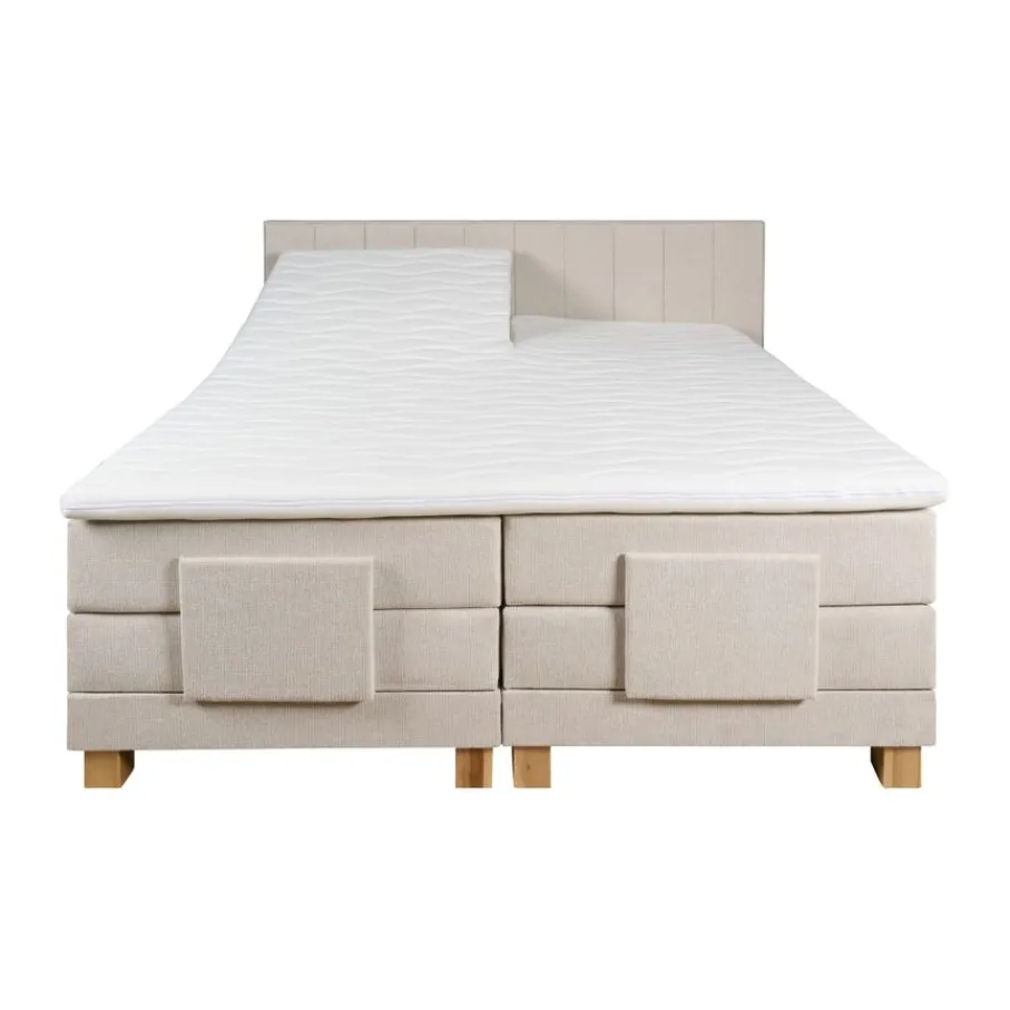Boxsprings< Elektrische Boxspring Valencia Beige - 180x200 cm