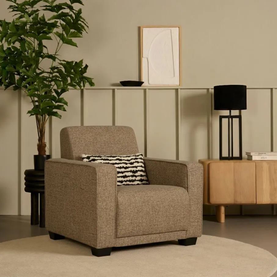 Fauteuils< Fauteuil Pampus Ondiep Bruin