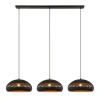 Hanglampen< Hanglamp Cabot Zwart - 3 x E27 -  150 cm breed