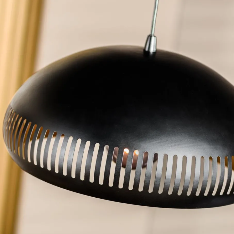 Hanglampen< Hanglamp Cabot Zwart - 3 x E27 - 150 cm breed