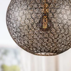 Hanglampen< Hanglamp Dori Zwart - E27 - Ø 50 cm